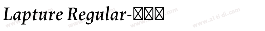 Lapture Regular字体转换